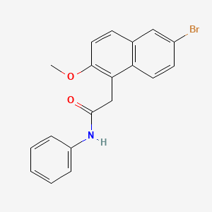 molecular formula C19H16BrNO2 B5756362 2-(6-bromo-2-methoxy-1-naphthyl)-N-phenylacetamide 