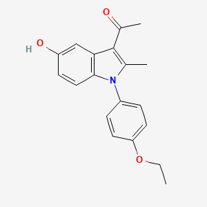 molecular formula C19H19NO3 B5756404 1-[1-(4-ethoxyphenyl)-5-hydroxy-2-methyl-1H-indol-3-yl]ethanone 