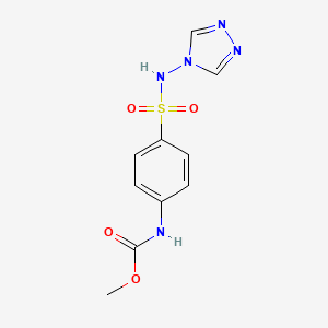 molecular formula C10H11N5O4S B5756411 methyl {4-[(4H-1,2,4-triazol-4-ylamino)sulfonyl]phenyl}carbamate 