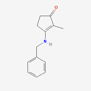 molecular formula C13H15NO B5756413 3-(benzylamino)-2-methyl-2-cyclopenten-1-one 