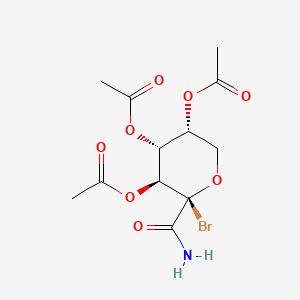 [(3R,4R,5S,6R)-4,5-diacetyloxy-6-bromo-6-carbamoyloxan-3-yl] acetate