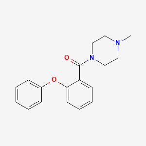 molecular formula C18H20N2O2 B5756420 1-methyl-4-(2-phenoxybenzoyl)piperazine 