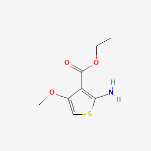 molecular formula C8H11NO3S B575644 Ethyl 2-amino-4-methoxythiophene-3-carboxylate CAS No. 179762-27-7