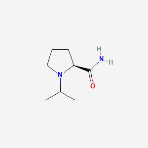 molecular formula C8H16N2O B575645 (S)-1-Isopropylpyrrolidine-2-carboxamide CAS No. 166173-84-8