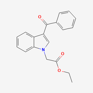 molecular formula C19H17NO3 B5756479 ethyl (3-benzoyl-1H-indol-1-yl)acetate 