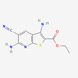 molecular formula C11H10N4O2S B5756484 ethyl 3,6-diamino-5-cyanothieno[2,3-b]pyridine-2-carboxylate CAS No. 119022-77-4