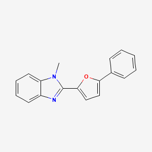 molecular formula C18H14N2O B5756490 1-methyl-2-(5-phenyl-2-furyl)-1H-benzimidazole 