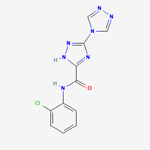 molecular formula C11H8ClN7O B5756511 N-(2-chlorophenyl)-2H-3,4'-bi-1,2,4-triazole-5-carboxamide 