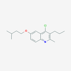 molecular formula C18H24ClNO B5756558 4-chloro-2-methyl-6-(3-methylbutoxy)-3-propylquinoline CAS No. 332150-04-6