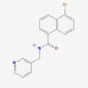 molecular formula C17H13BrN2O B5756591 5-bromo-N-(3-pyridinylmethyl)-1-naphthamide 