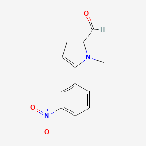 molecular formula C12H10N2O3 B5756598 1-methyl-5-(3-nitrophenyl)-1H-pyrrole-2-carbaldehyde 