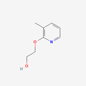 molecular formula C8H11NO2 B575661 2-[(3-Methyl-2-pyridyl)oxy]ethanol CAS No. 170502-08-6