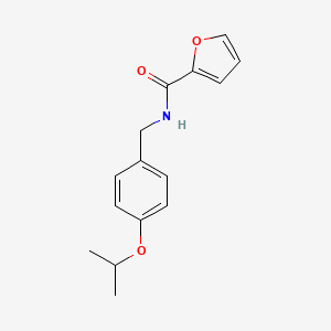 molecular formula C15H17NO3 B5756614 N-(4-isopropoxybenzyl)-2-furamide 