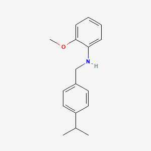 molecular formula C17H21NO B5756634 (4-isopropylbenzyl)(2-methoxyphenyl)amine 