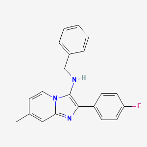 N-benzyl-2-(4-fluorophenyl)-7-methylimidazo[1,2-a]pyridin-3-amine