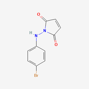 molecular formula C10H7BrN2O2 B5756692 1-[(4-bromophenyl)amino]-1H-pyrrole-2,5-dione 