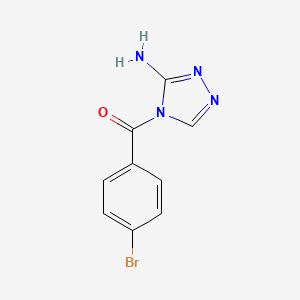 molecular formula C9H7BrN4O B5756737 4-(4-bromobenzoyl)-4H-1,2,4-triazol-3-amine 