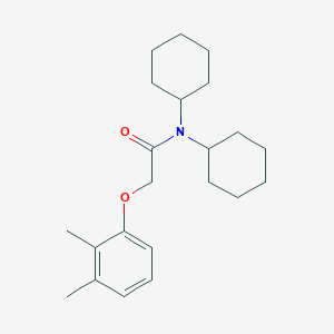 molecular formula C22H33NO2 B5756739 N,N-dicyclohexyl-2-(2,3-dimethylphenoxy)acetamide 