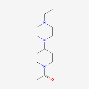 molecular formula C13H25N3O B5756764 1-(1-acetyl-4-piperidinyl)-4-ethylpiperazine 