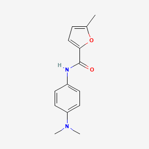 molecular formula C14H16N2O2 B5756782 N-[4-(dimethylamino)phenyl]-5-methyl-2-furamide 