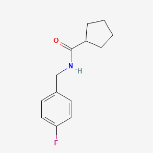 molecular formula C13H16FNO B5756796 N-(4-fluorobenzyl)cyclopentanecarboxamide 