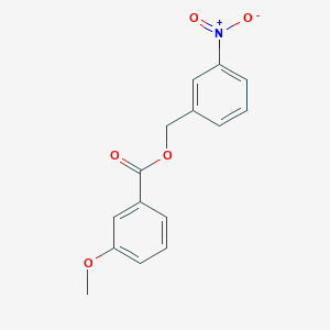 molecular formula C15H13NO5 B5756802 3-nitrobenzyl 3-methoxybenzoate 