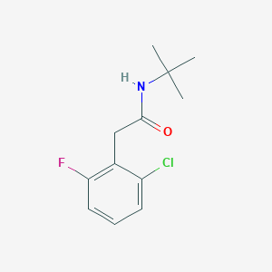 molecular formula C12H15ClFNO B5756825 N-(tert-butyl)-2-(2-chloro-6-fluorophenyl)acetamide 