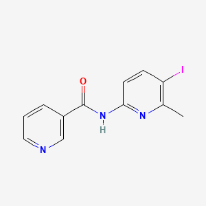 molecular formula C12H10IN3O B5756829 N-(5-iodo-6-methyl-2-pyridinyl)nicotinamide 