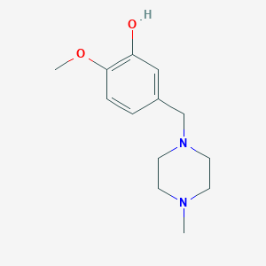 molecular formula C13H20N2O2 B5756847 2-methoxy-5-[(4-methyl-1-piperazinyl)methyl]phenol 