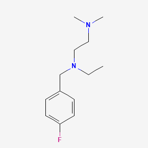 molecular formula C13H21FN2 B5756849 N-ethyl-N-(4-fluorobenzyl)-N',N'-dimethyl-1,2-ethanediamine 