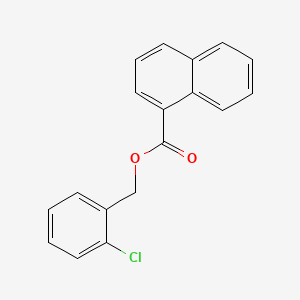 molecular formula C18H13ClO2 B5756872 2-chlorobenzyl 1-naphthoate 