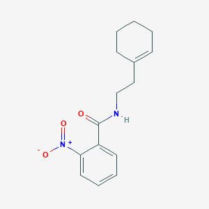 molecular formula C15H18N2O3 B5756891 N-[2-(1-cyclohexen-1-yl)ethyl]-2-nitrobenzamide 