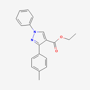 molecular formula C19H18N2O2 B5756919 3-(4-甲基苯基)-1-苯基-1H-吡唑-4-羧酸乙酯 