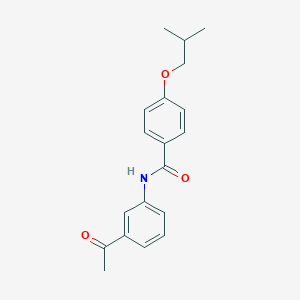 molecular formula C19H21NO3 B5756930 N-(3-acetylphenyl)-4-isobutoxybenzamide 