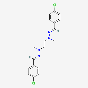 molecular formula C18H20Cl2N4 B5756945 4-chlorobenzaldehyde 1,2-ethanediyl(methylhydrazone) 