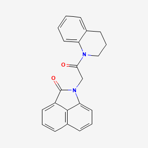 molecular formula C22H18N2O2 B5756956 1-[2-(3,4-dihydro-1(2H)-quinolinyl)-2-oxoethyl]benzo[cd]indol-2(1H)-one 
