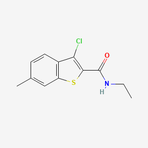 molecular formula C12H12ClNOS B5756958 3-chloro-N-ethyl-6-methyl-1-benzothiophene-2-carboxamide CAS No. 6124-48-7