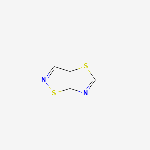 molecular formula C4H2N2S2 B575697 Thiazolo[5,4-d]isothiazole CAS No. 177321-63-0