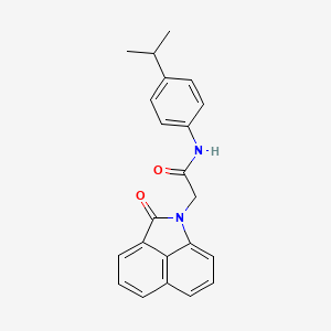 molecular formula C22H20N2O2 B5756977 N-(4-isopropylphenyl)-2-(2-oxobenzo[cd]indol-1(2H)-yl)acetamide 