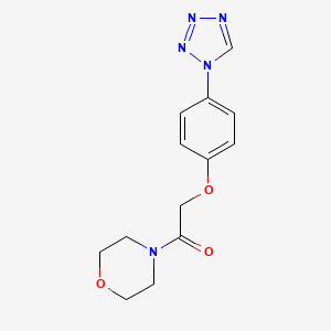 4-{[4-(1H-tetrazol-1-yl)phenoxy]acetyl}morpholine