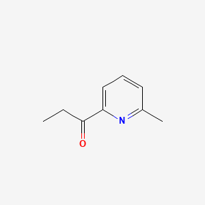 molecular formula C9H11NO B575699 1-(6-Methylpyridin-2-yl)propan-1-one CAS No. 165126-71-6