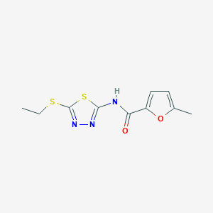 N-[5-(ethylthio)-1,3,4-thiadiazol-2-yl]-5-methyl-2-furamide