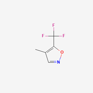 molecular formula C5H4F3NO B575702 4-Methyl-5-(trifluoromethyl)isoxazole CAS No. 161144-76-9