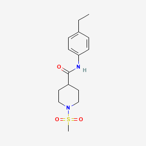 N-(4-ethylphenyl)-1-(methylsulfonyl)-4-piperidinecarboxamide