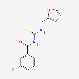 3-chloro-N-{[(2-furylmethyl)amino]carbonothioyl}benzamide