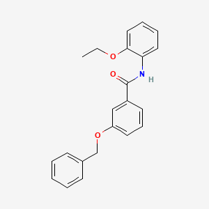 molecular formula C22H21NO3 B5757123 3-(benzyloxy)-N-(2-ethoxyphenyl)benzamide 