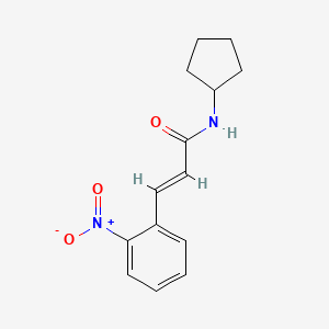 molecular formula C14H16N2O3 B5757135 N-cyclopentyl-3-(2-nitrophenyl)acrylamide 