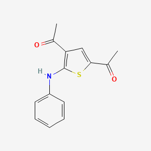 1,1'-(5-anilino-2,4-thienediyl)diethanone