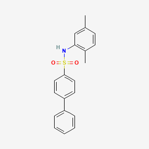 molecular formula C20H19NO2S B5757141 N-(2,5-dimethylphenyl)-4-biphenylsulfonamide 