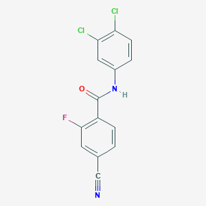 4-cyano-N-(3,4-dichlorophenyl)-2-fluorobenzamide